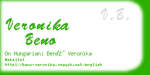 veronika beno business card